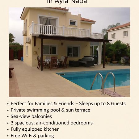 Carolyn Villa Is A Luxury 4-Bedroom Villa With Private Pool In Ayia Napa Exterior photo